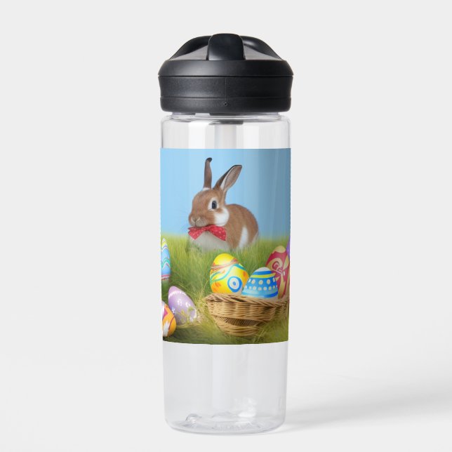 Bouteille D'eau Mignonne Bunnyfor Pâques pour une humeur positive (Extérieur)