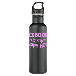 Bouteille D'eau Mignonne Kickboxing Mon Happy Hour Women Workout