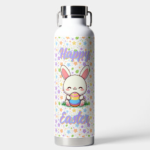 Bouteille D'eau Mignonne lapin de printemps/Pâques avec oeuf
