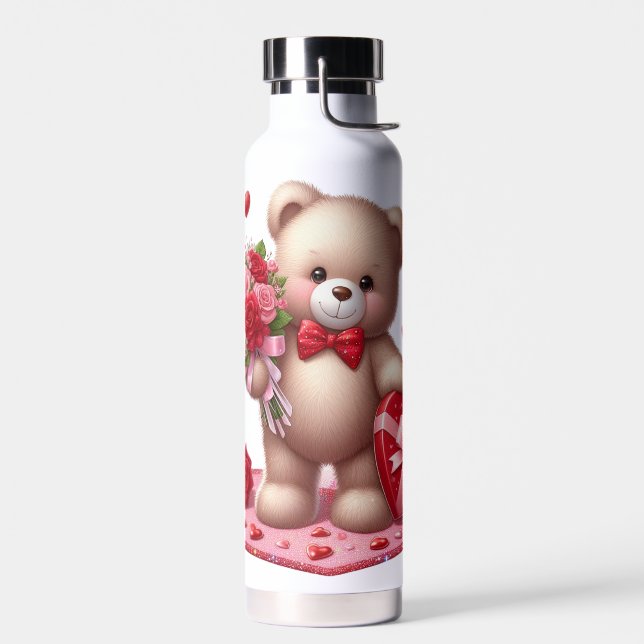 Bouteille D'eau Mignonne Valentine's Day Teddy Bear (Gauche)