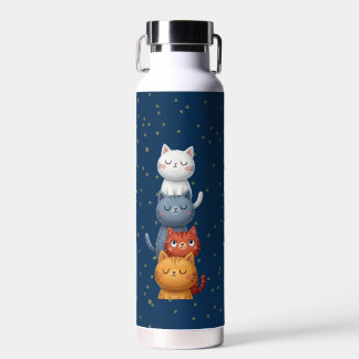 Bouteille d'eau Mignons Chats Empilés 🐱 | Étoile