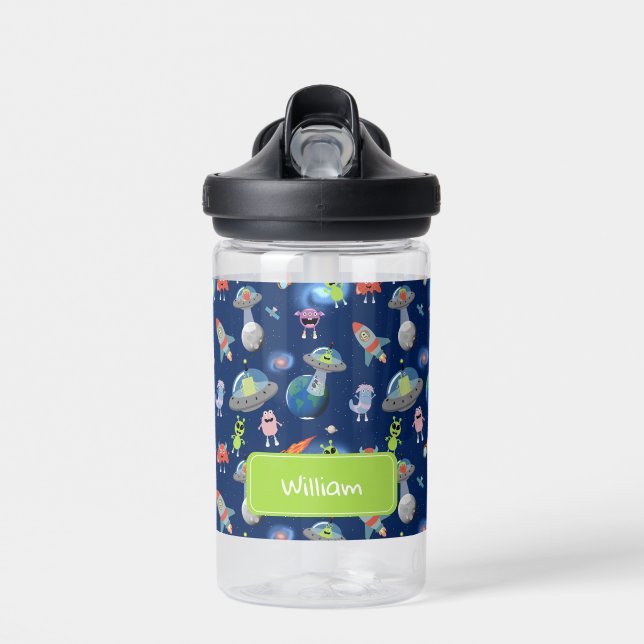 Bouteille D'eau Mignons monstres aliens modernes École d'enfants d (Avant)