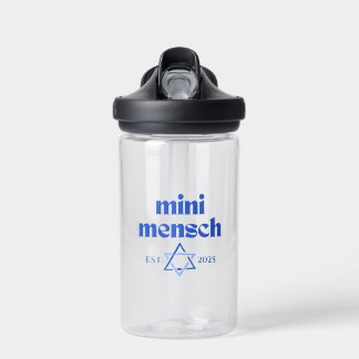 Bouteille D'eau "Mini Mensch" Joli Garçon Juif Drôle Moderne Desig