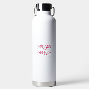 Bouteille d'eau minimaliste personnalisée