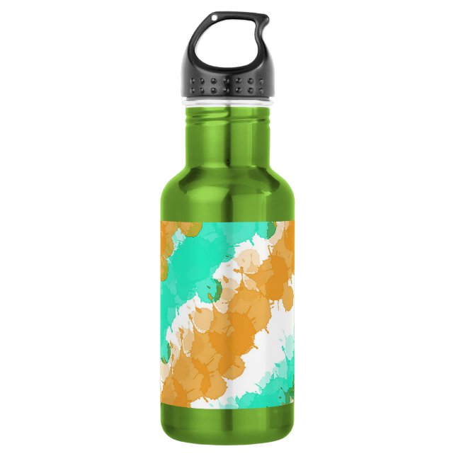 Bouteille D'eau Mint & Orange brillant (Devant)