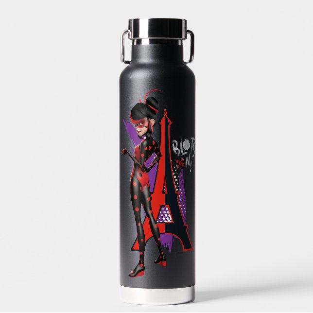 Bouteille D'eau Miraculeux Shadybug Re-verse Blots On! (Avant)