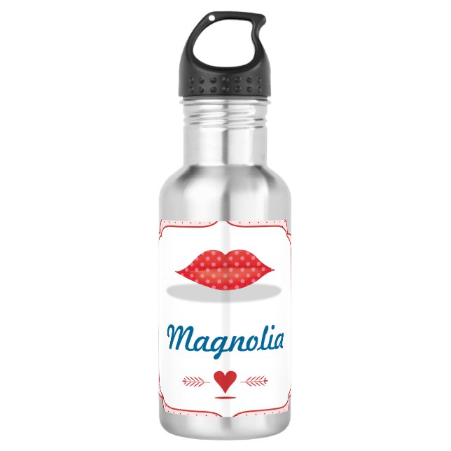 Bouteille D'eau Mme Hipster de Bride Vintage Retro (Devant)