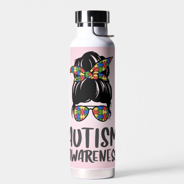 Bouteille D'eau Mode Sensibilisation à l'Autisme (Gauche)