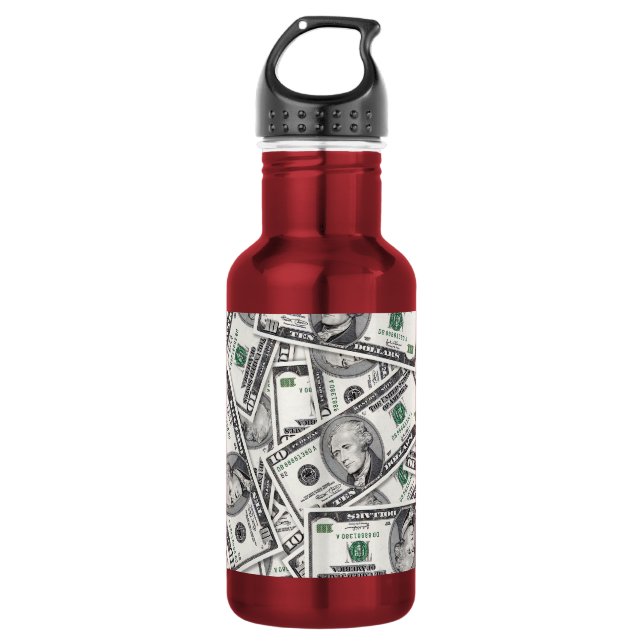 Bouteille D'eau Modèle de billet de 10 $ (Devant)