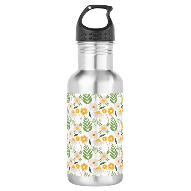 Bouteille D'eau Modèle floral (Devant)