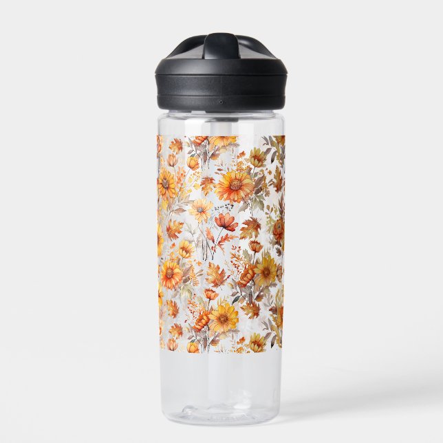 Bouteille D'eau Modèle floral d'automne B01 (Extérieur)