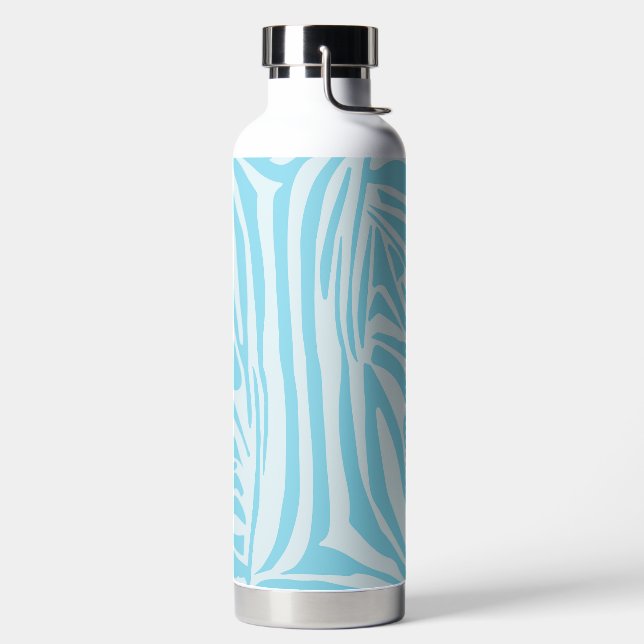 Bouteille D'eau Modèle Zèbre Bleu (Droite)