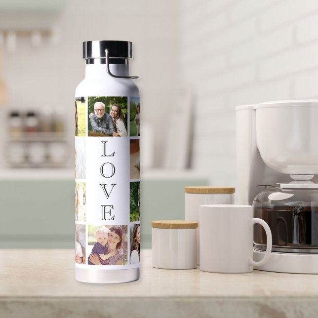 Bouteille D'eau Modern Love 10 Photo Collage (Créateur téléchargé)