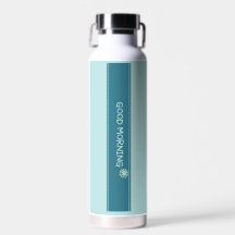 Moderne Bleu Menthe "Bonjour" Minimaliste