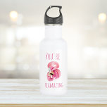 Bouteille D'eau Moderne Vous Flamazirez Beauté Flamant rose rose<br><div class="desc">Moderne Vous Flamazirez Beauté Flamant rose rose</div>