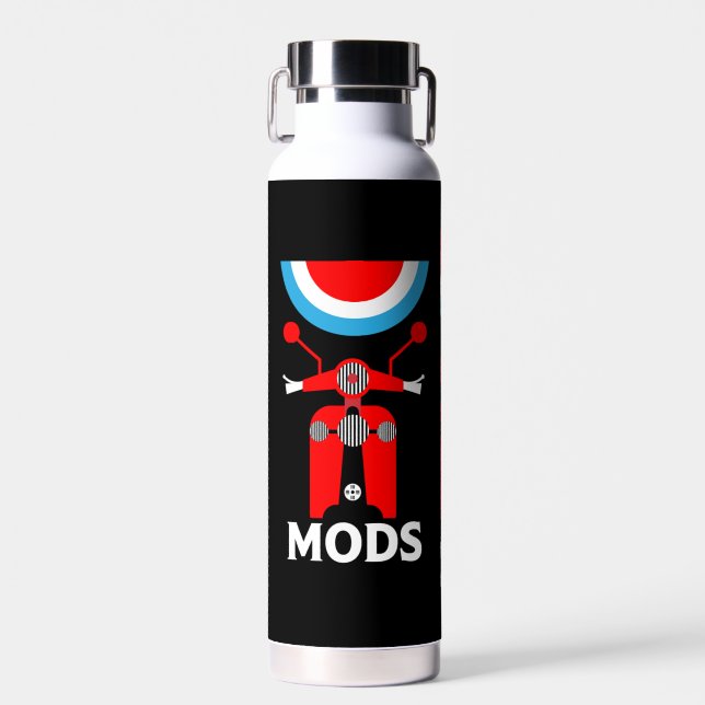 Bouteille D'eau Mods Et Rockers Anglais D'Inspiration vintage (Avant)