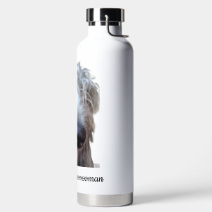 Bouteille D'eau Moi promène mon Hooooouman Irish Wolfhound Bouteil
