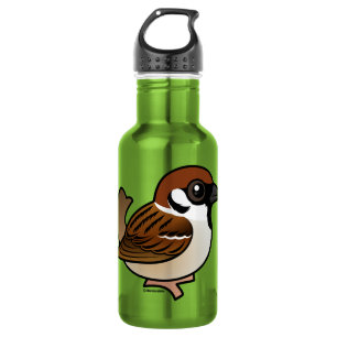 Bouteille D'eau Moineau d'arbre eurasien