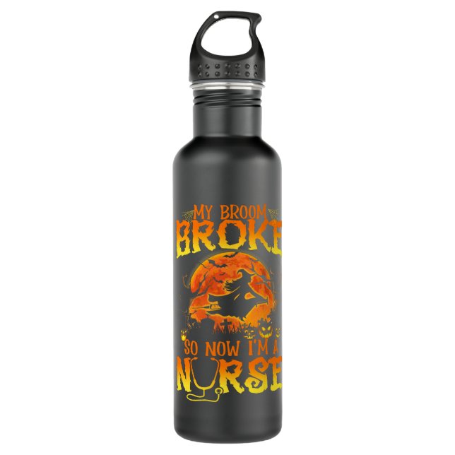 Bouteille D'eau Mon Broom A Éclaté Alors Maintenant Je Suis Une In (Devant)
