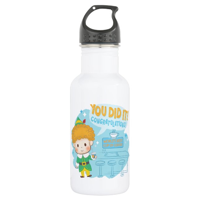 Bouteille D'eau Mon pote, l'elfe, tu l'as fait ! Félicitation ! (Devant)