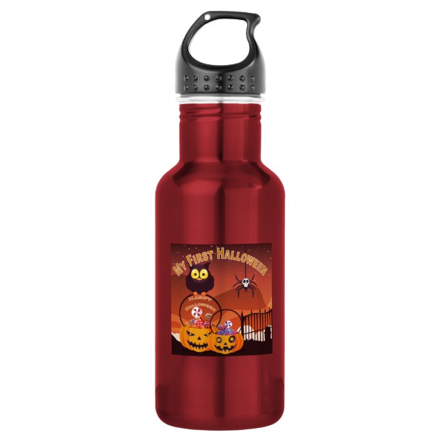 Bouteille D'eau Mon premier Halloween  (Devant)