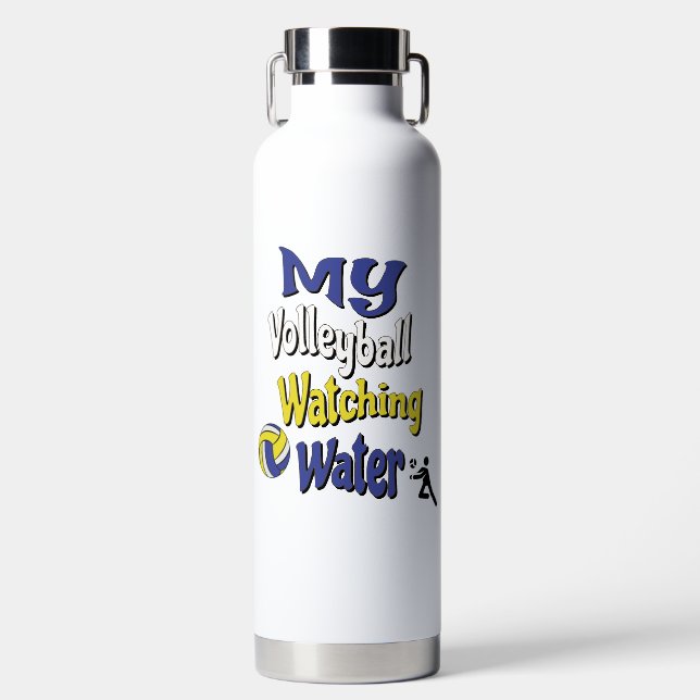 Bouteille D'eau Mon visionnage de volley-ball (Avant)