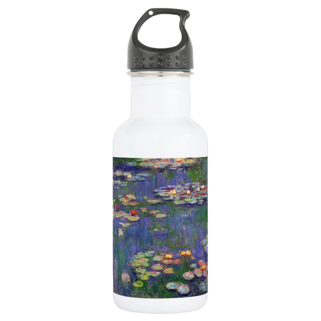 Bouteille D'eau Monet Water Lilies Chef-d'oeuvre Peinture (Devant)