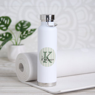 Bouteille D'eau Monogramme Cercle Rayé Toutes Couleurs