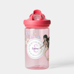 Bouteille D'eau Monogramme de sirènes lunaires