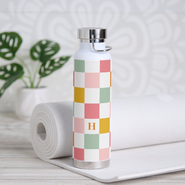Bouteille D'eau Monogramme en carton multicolore Boho (Yoga)