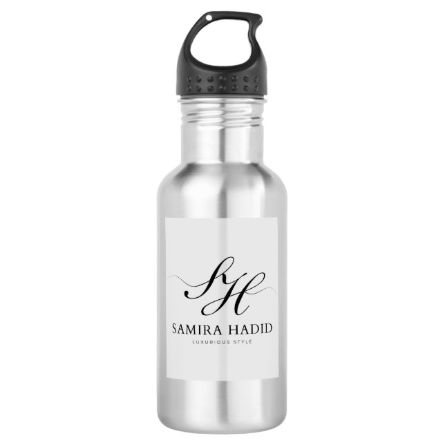 Bouteille D'eau Monogramme Luxueux Samira Hadid (Devant)