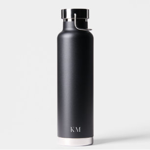 Bouteille D'eau Monogramme noir