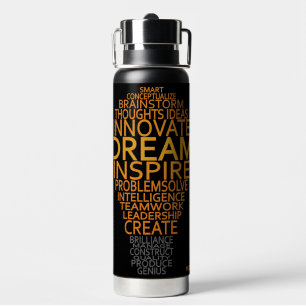 Bouteille D'eau Monogramme Personnalisé Inspirational Lightbulbe