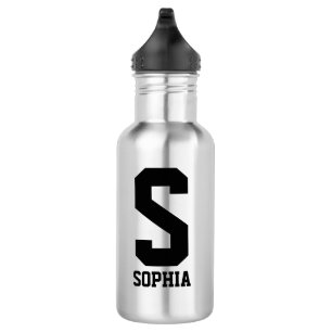 Bouteille d'eau monogramme personnalisée   Cadeau 