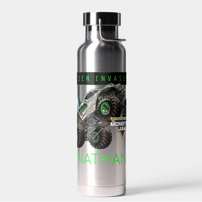 Bouteille D'eau Monster Jam Alien Invasion & Logo (Gauche)