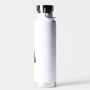 Bouteille D'eau Moo Deng et Jésus Une scène d'amour de la foi et d