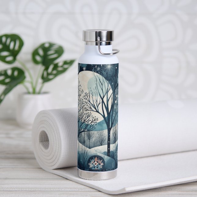 Bouteille D'eau Moonlit Nordic Forest (Yoga)