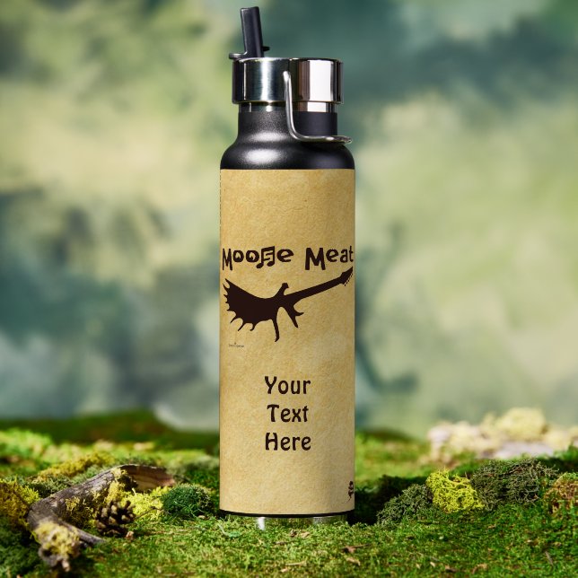 Bouteille D'eau Moose Meat Rock Band (Extérieur (pivotée))
