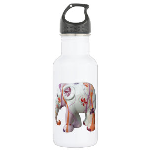 Bouteille D'eau Motif Animal Afrique Paix Fleurs Vignes