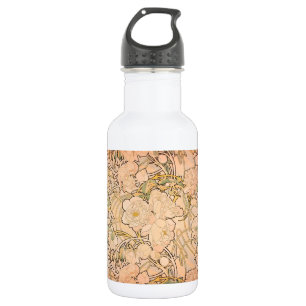 Bouteille D'eau Motif Classique Art Nouveau de Jardin de Pivoines