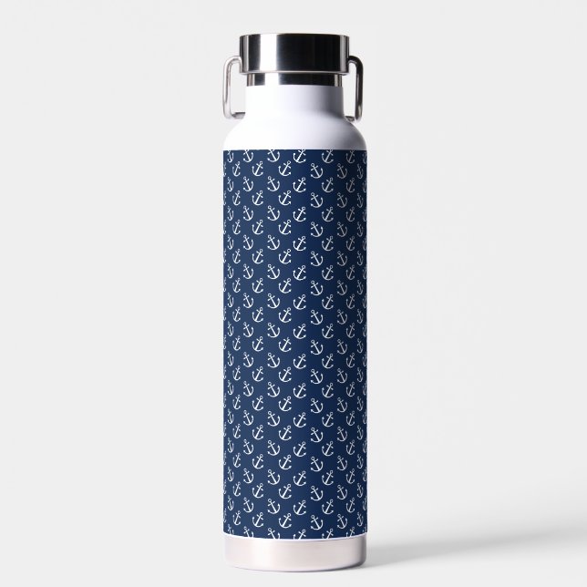 Bouteille D'eau Motif d'ancre nautique (Avant)