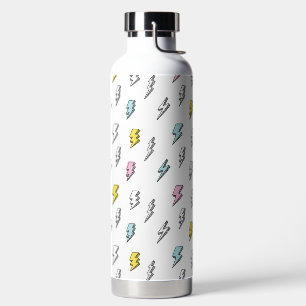 Bouteille D'eau Motif de boulon de foudre à doodle mignon
