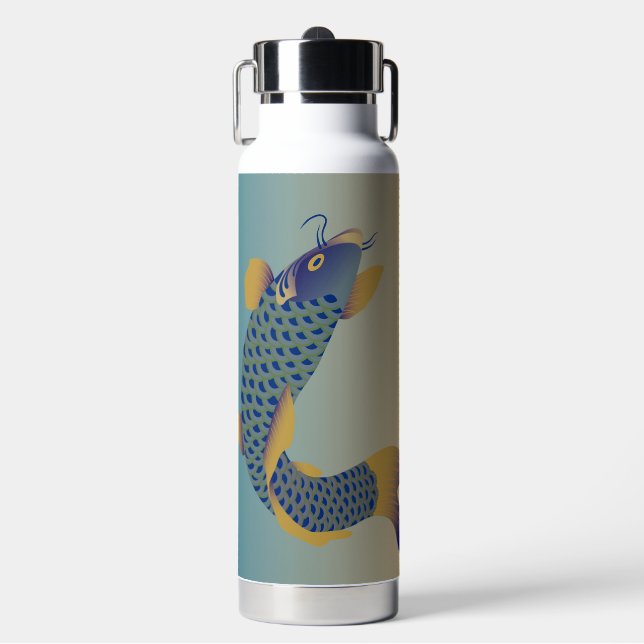 Bouteille D'eau Motif de carpe japonais (Salle de sport)