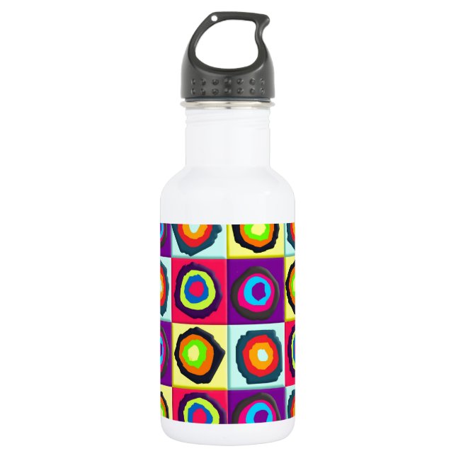 Bouteille D'eau motif de cercles (Devant)