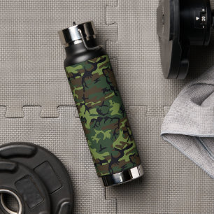 BOUTEILLE D'EAU MOTIF DE CHASSE CAMOFLAGE