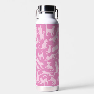 Bouteille D'eau Motif de chat rose