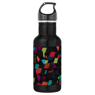 Bouteille D'eau Motif de cube géométrique Abstrait tendance