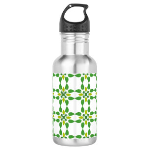 Bouteille D'eau Motif de feuille, motif de feuilles, feuilles vert