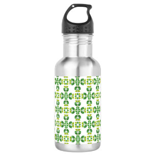 Bouteille D'eau Motif de feuilles, motif de feuilles, feuilles ver