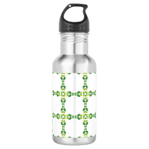 Bouteille D'eau Motif de feuilles, motif de feuilles, feuilles ver